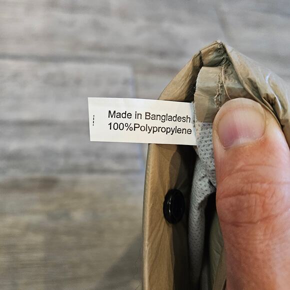 Frogg Toggs Ultra Lite2 Rain Jacket Men’s L Khaki Waterproof Packable NEW Gear - Picture 7 of 8